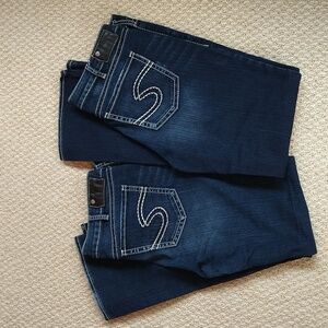 Lot of 2 - Silver Suki High Rise Slim Boot 33x33